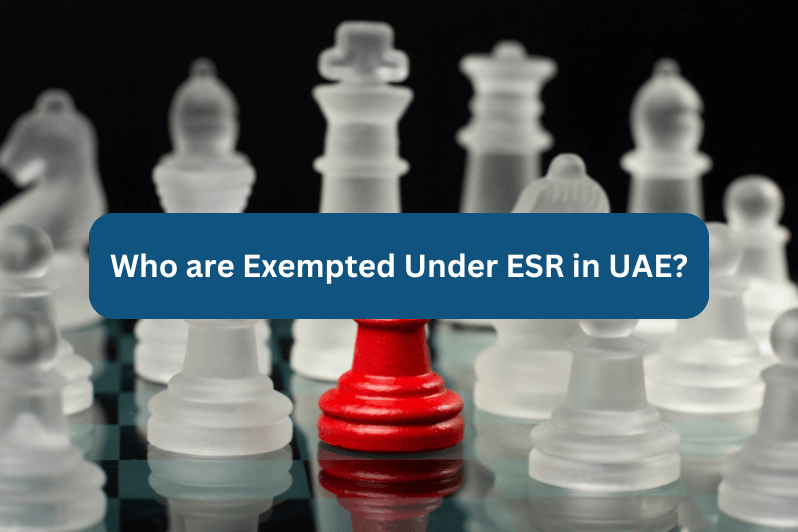 Who are Exempted Under ESR in UAE